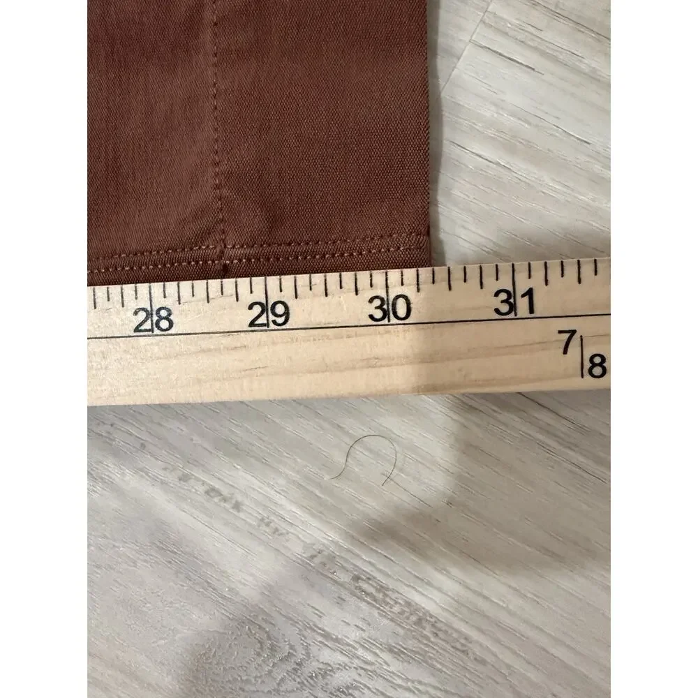 Lululemon City Sleek 5 Pocket Wide Leg High Rise Pant Size 28 Roasted Brown